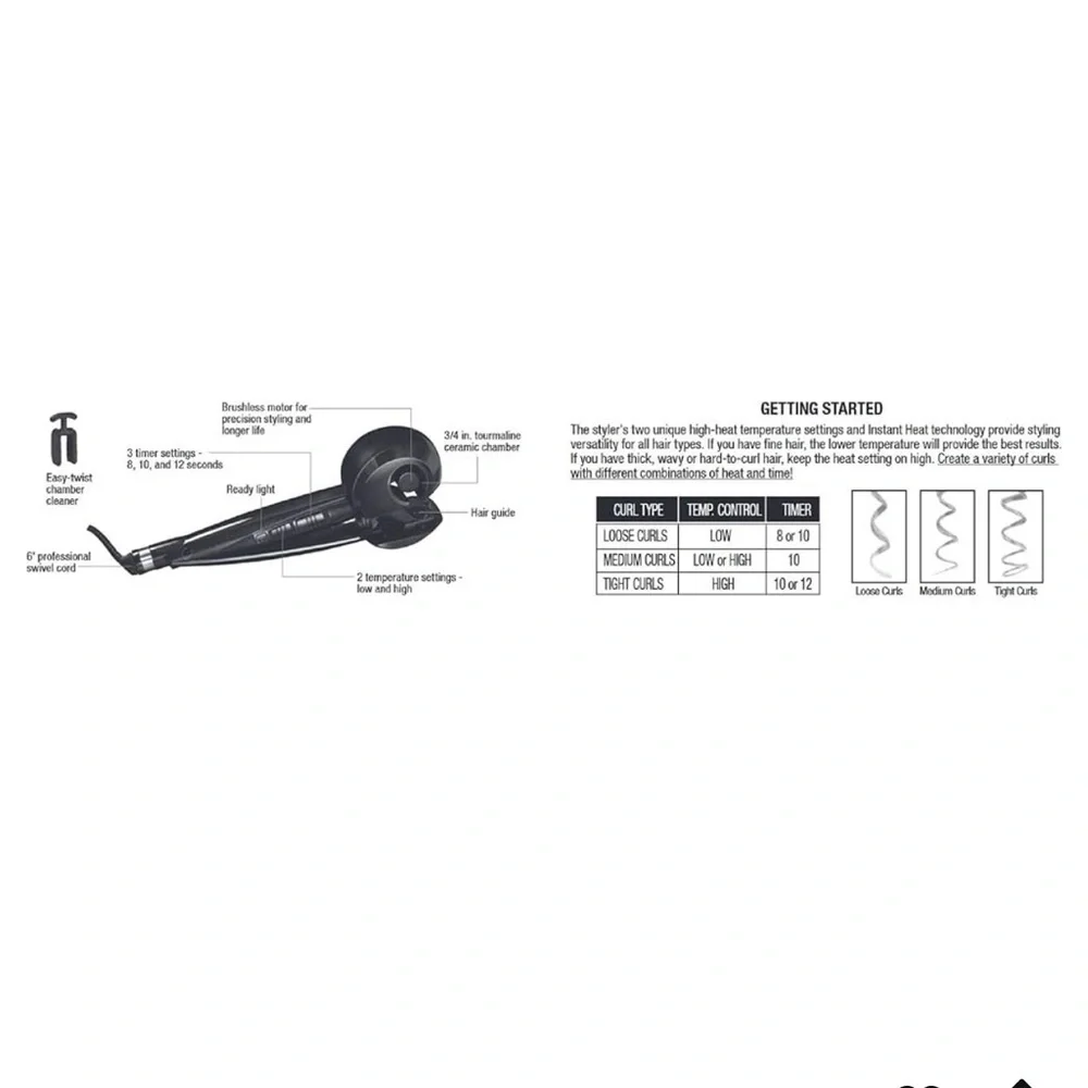 Conair Infiniti Pro Curl Secret Curling Iron - Purple